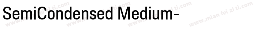 SemiCondensed Medium字体转换